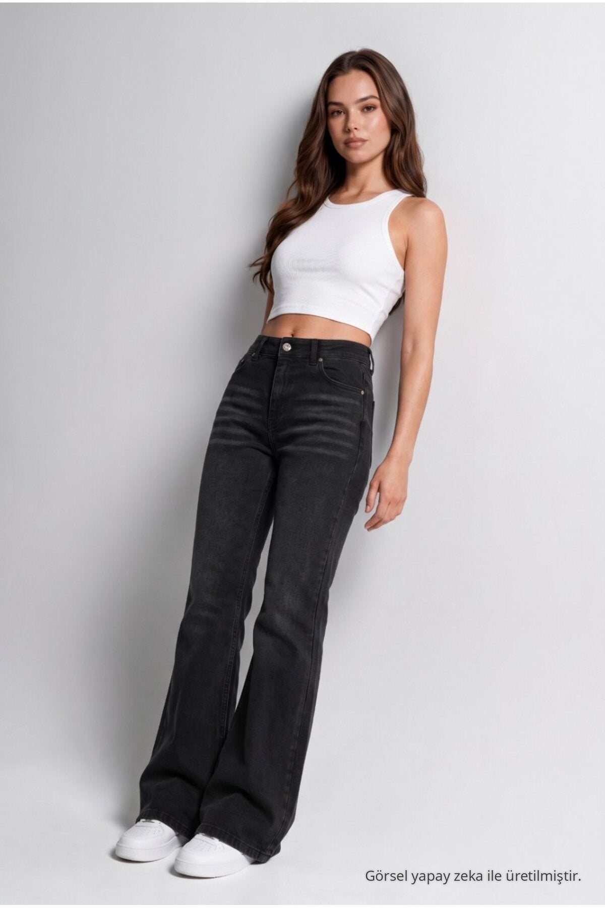 Spanish-style Lycra/Stretch Jeans in black effect - MALLTURK