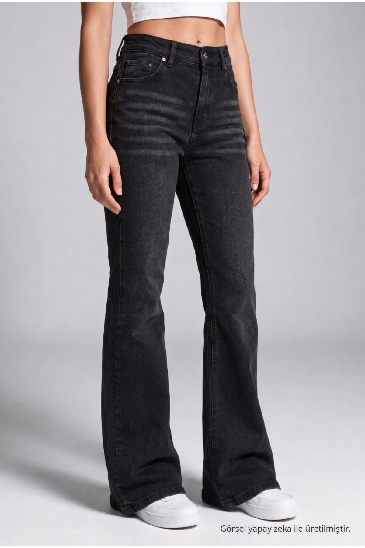 Spanish-style Lycra/Stretch Jeans in black effect - MALLTURK