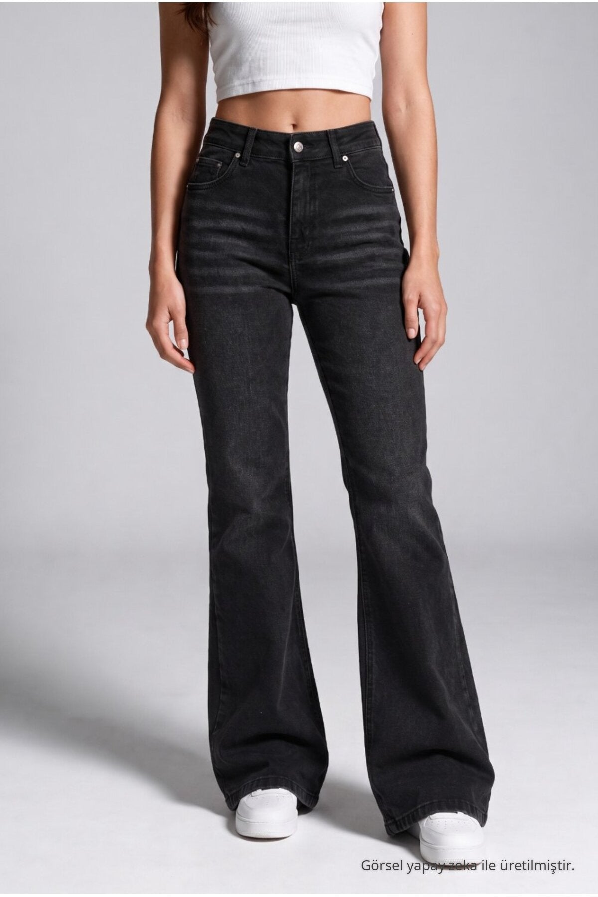 Spanish-style Lycra/Stretch Jeans in black effect - MALLTURK