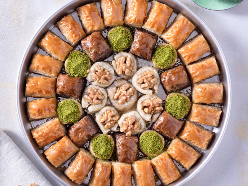Special Walnut Baklava Tray
