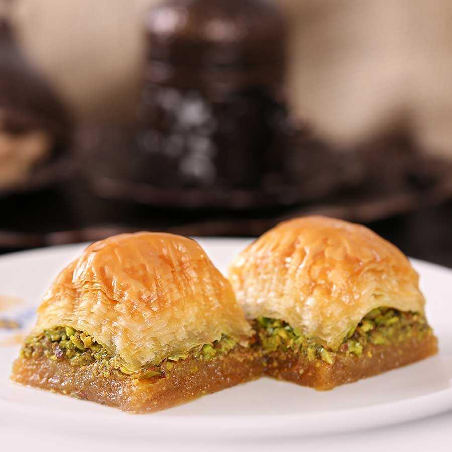 Pistachio Square Baklava, Fresh