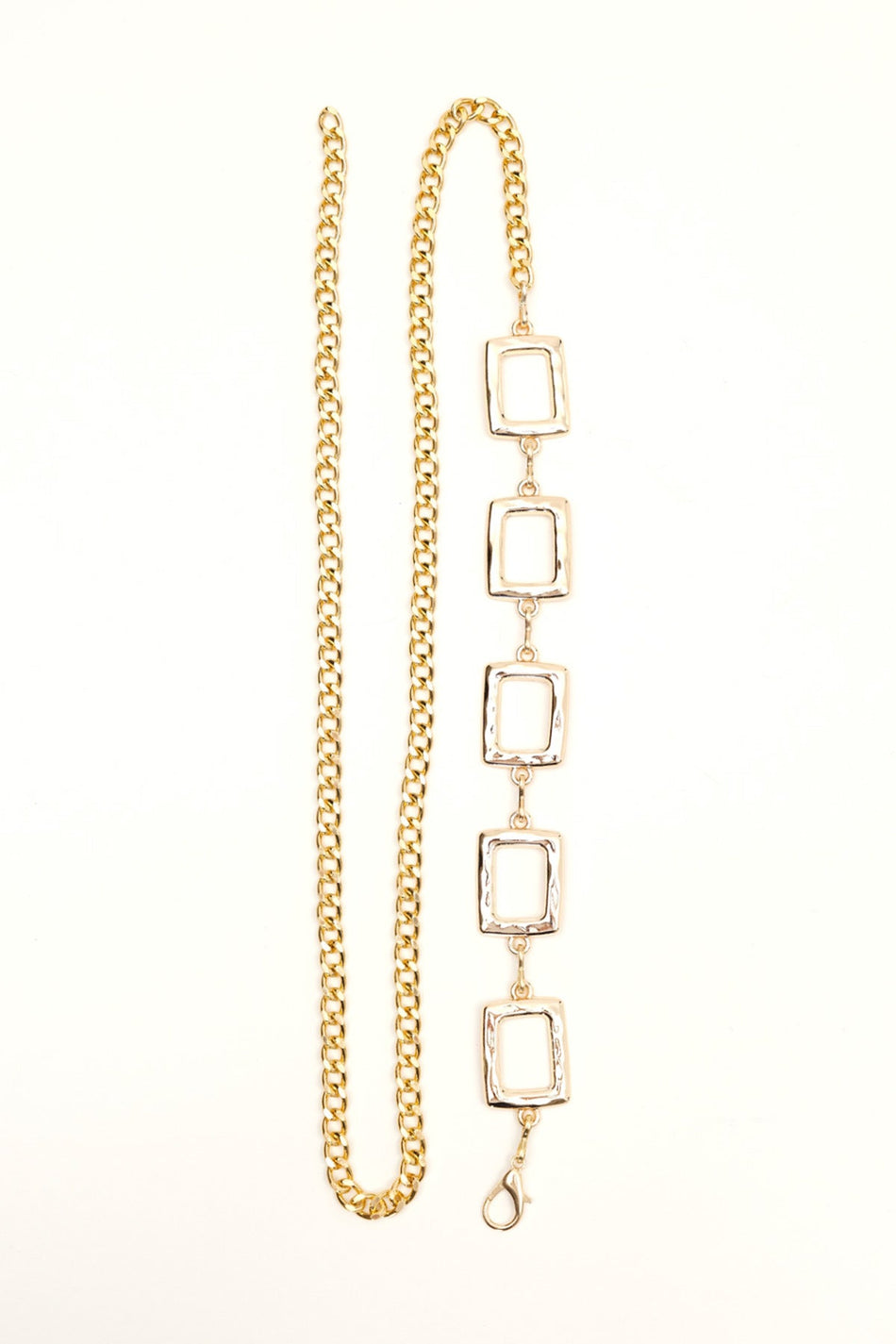 Square Chain Metal Belt - MALLTURK