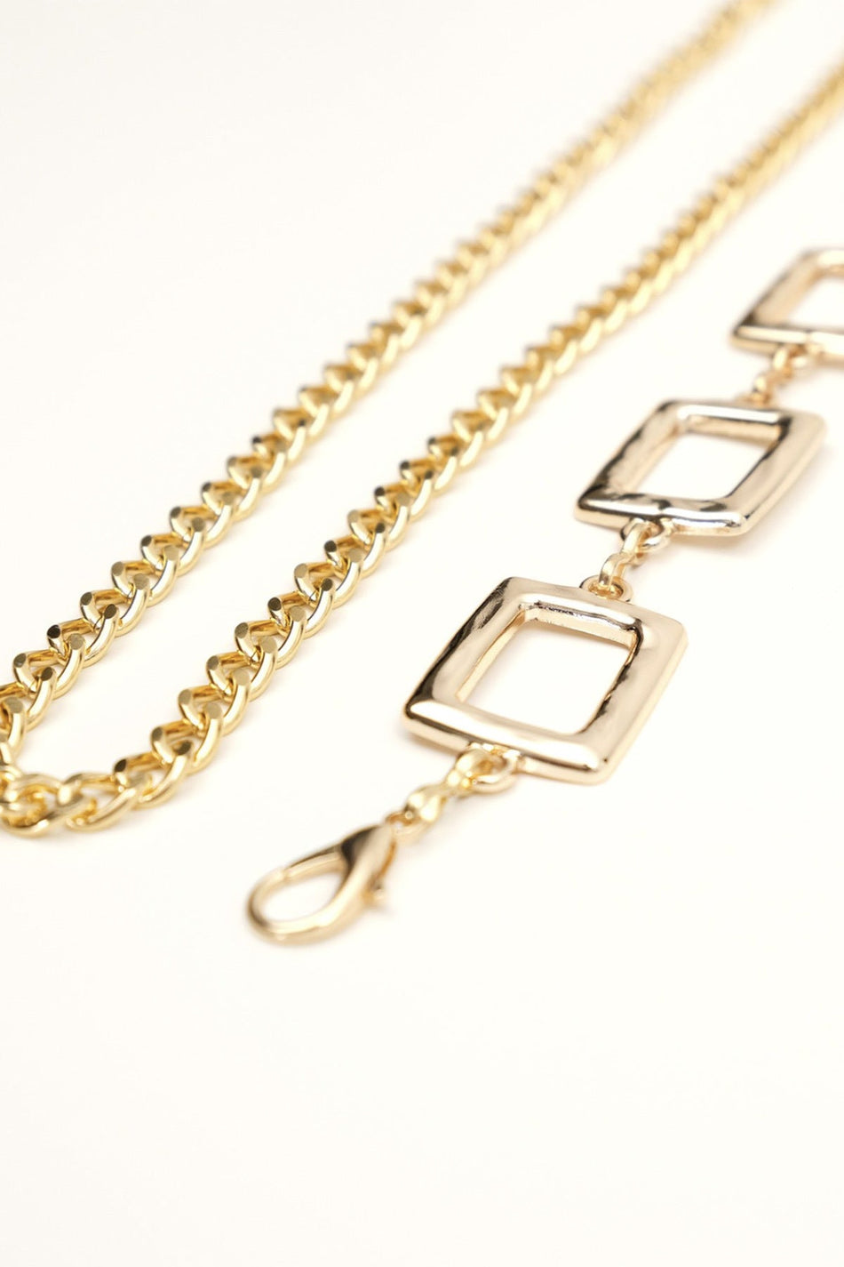 Square Chain Metal Belt - MALLTURK