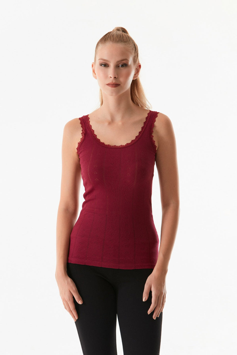 Strappy Lace Tank Top - MALLTURK