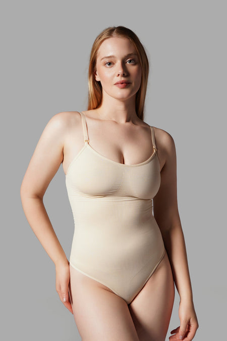 string bodysuit, slimming and shaping, knit fabric, body 9052 - MALLTURK