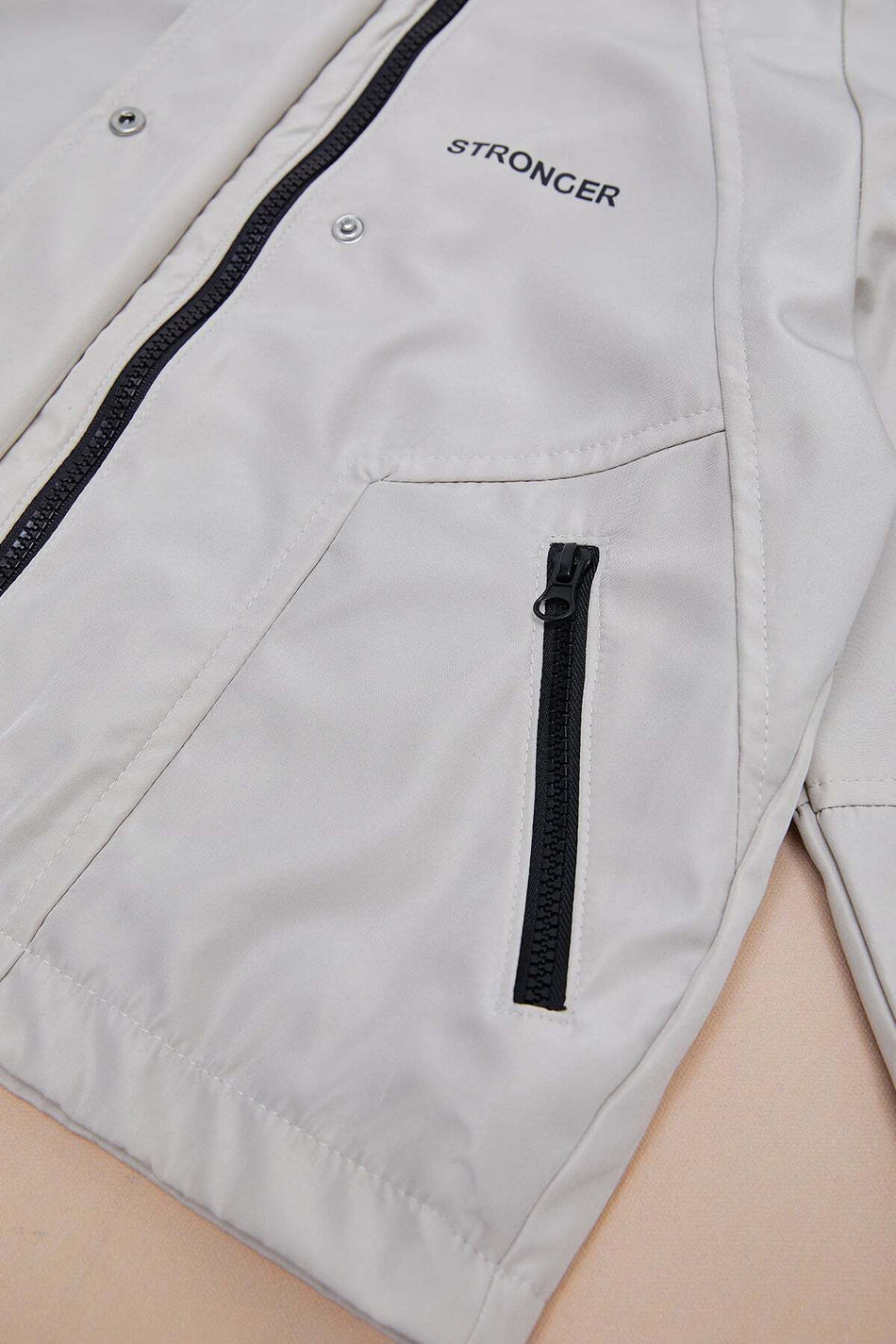 Stronger Printed Hooded Girls' Coat - MALLTURK