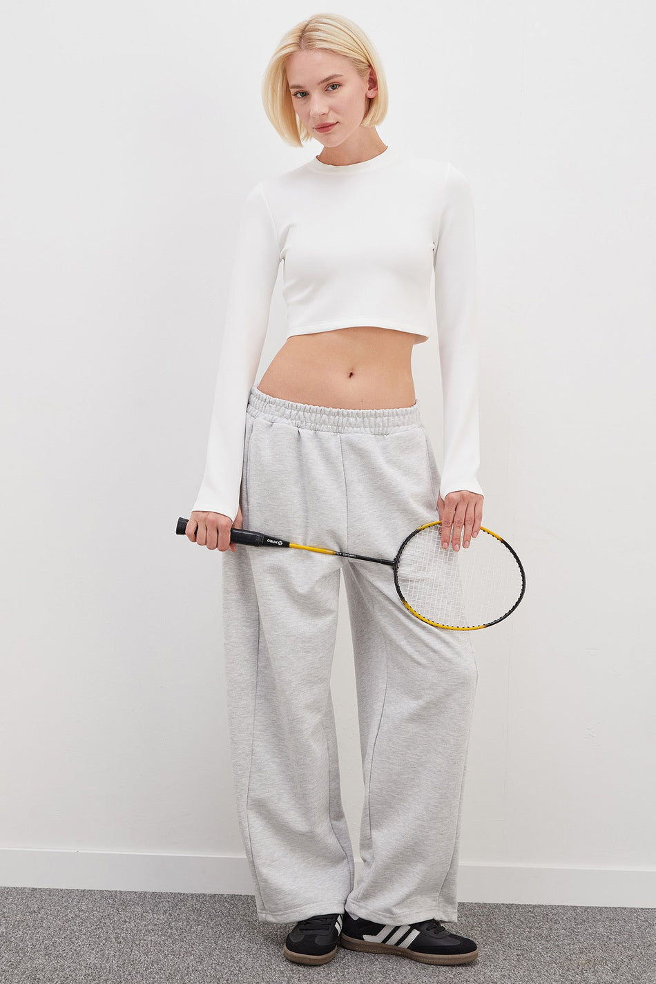 Sweatpants with Snap Buttons on the Sides and Elastic Waistband - MALLTURK