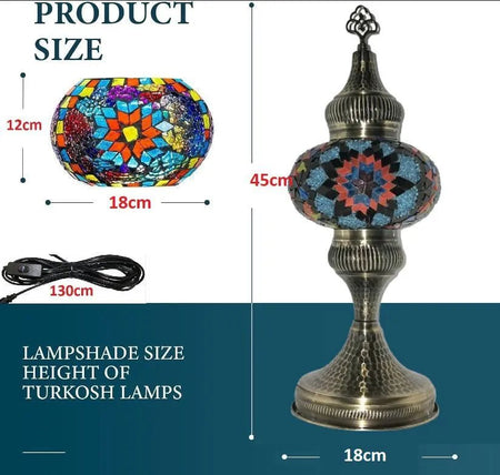 Table lamp, bedside table, bedside lighting, Turkish lamp night light - MALLTURK