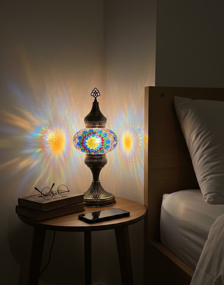 Table lamp, bedside table, bedside lighting, Turkish lamp night light - MALLTURK