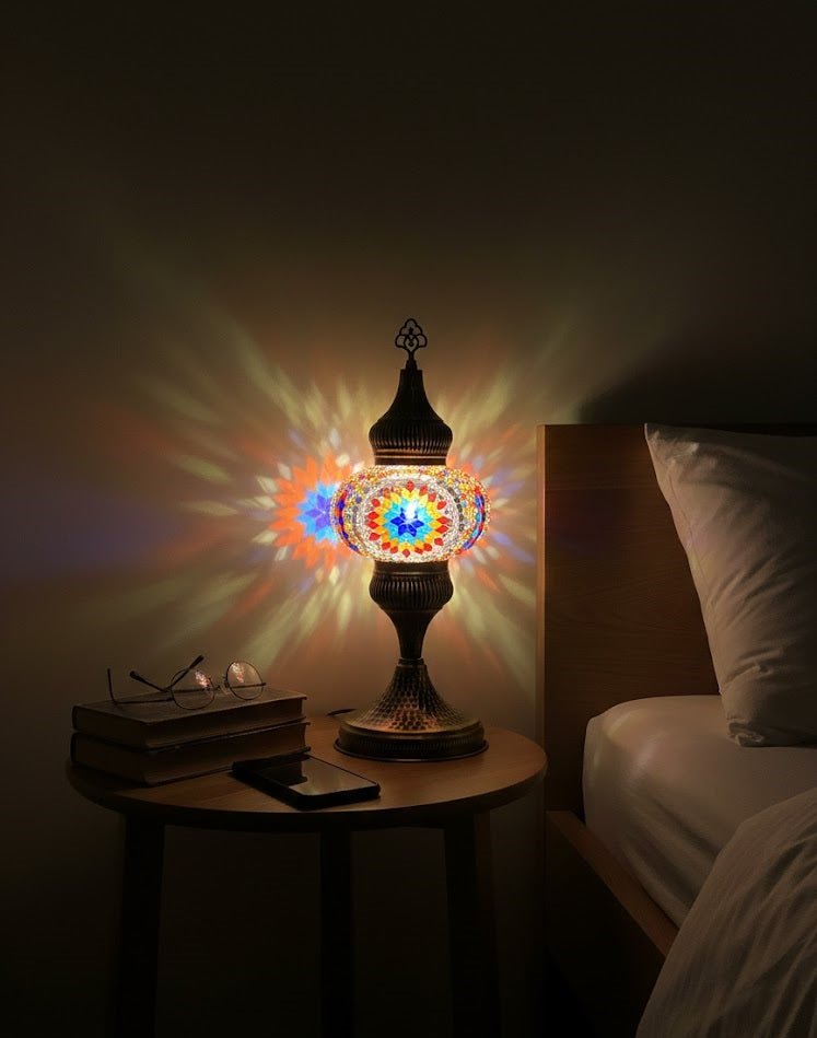 Table lamp, bedside table, bedside lighting, Turkish lamp night light - MALLTURK