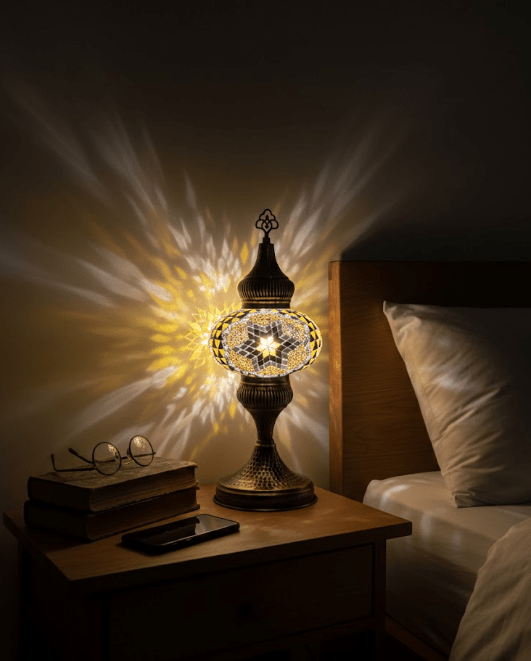 Table lamp, bedside table, bedside lighting, Turkish lamp night light - MALLTURK
