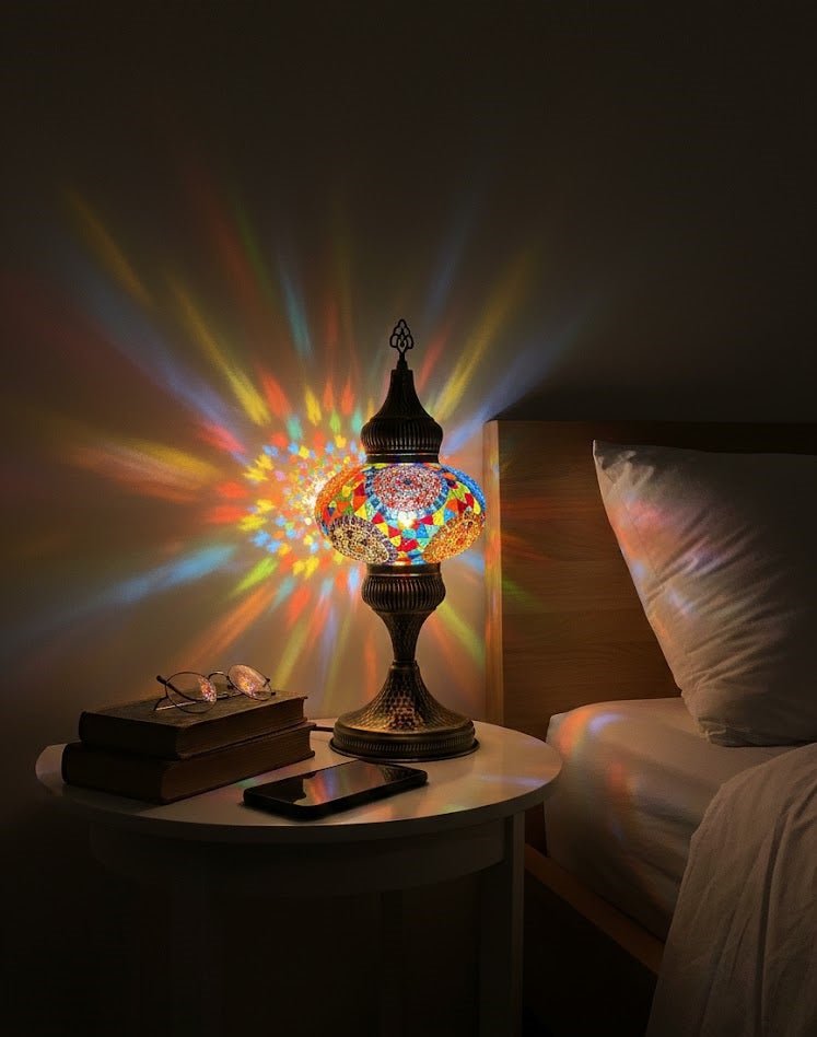 Table lamp, bedside table, bedside lighting, Turkish lamp night light - MALLTURK