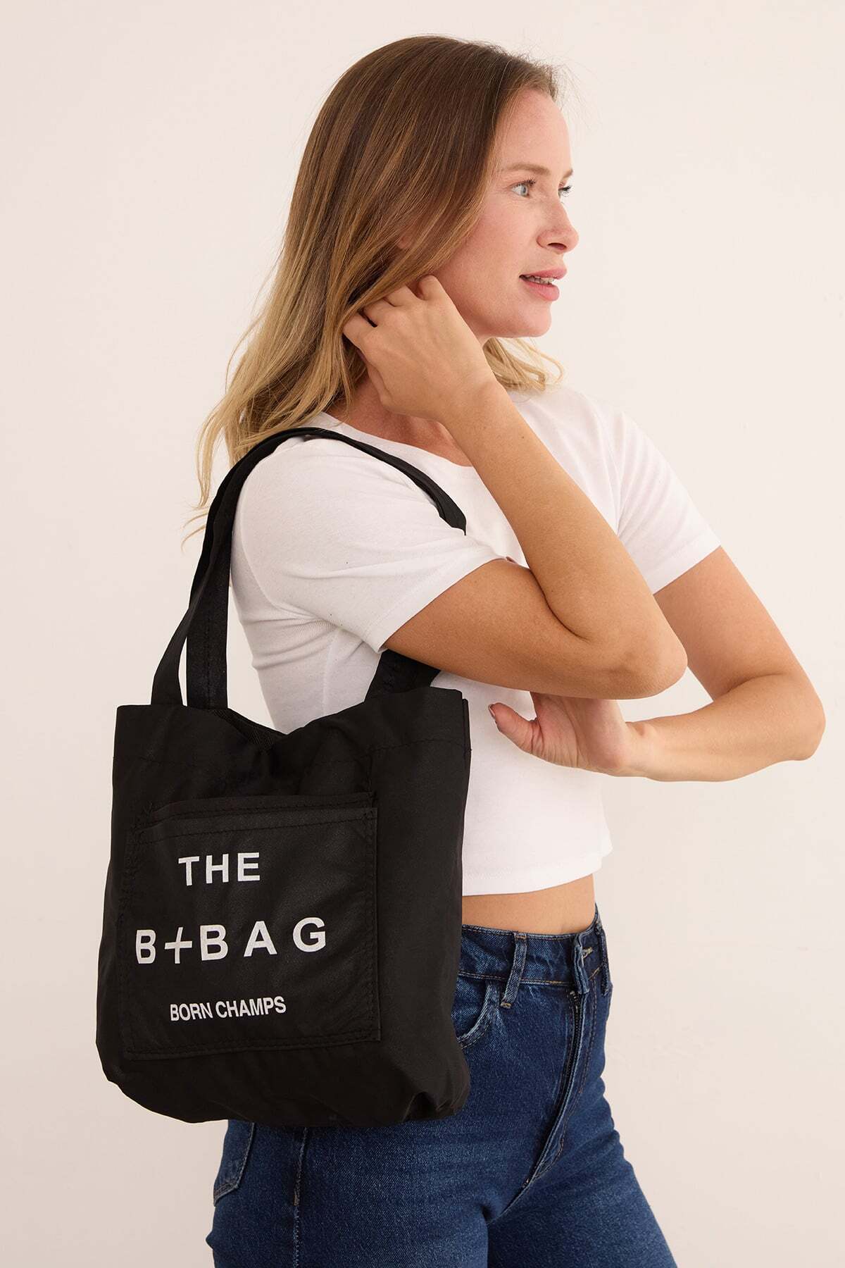 Text Printed Cloth Bag - MALLTURK