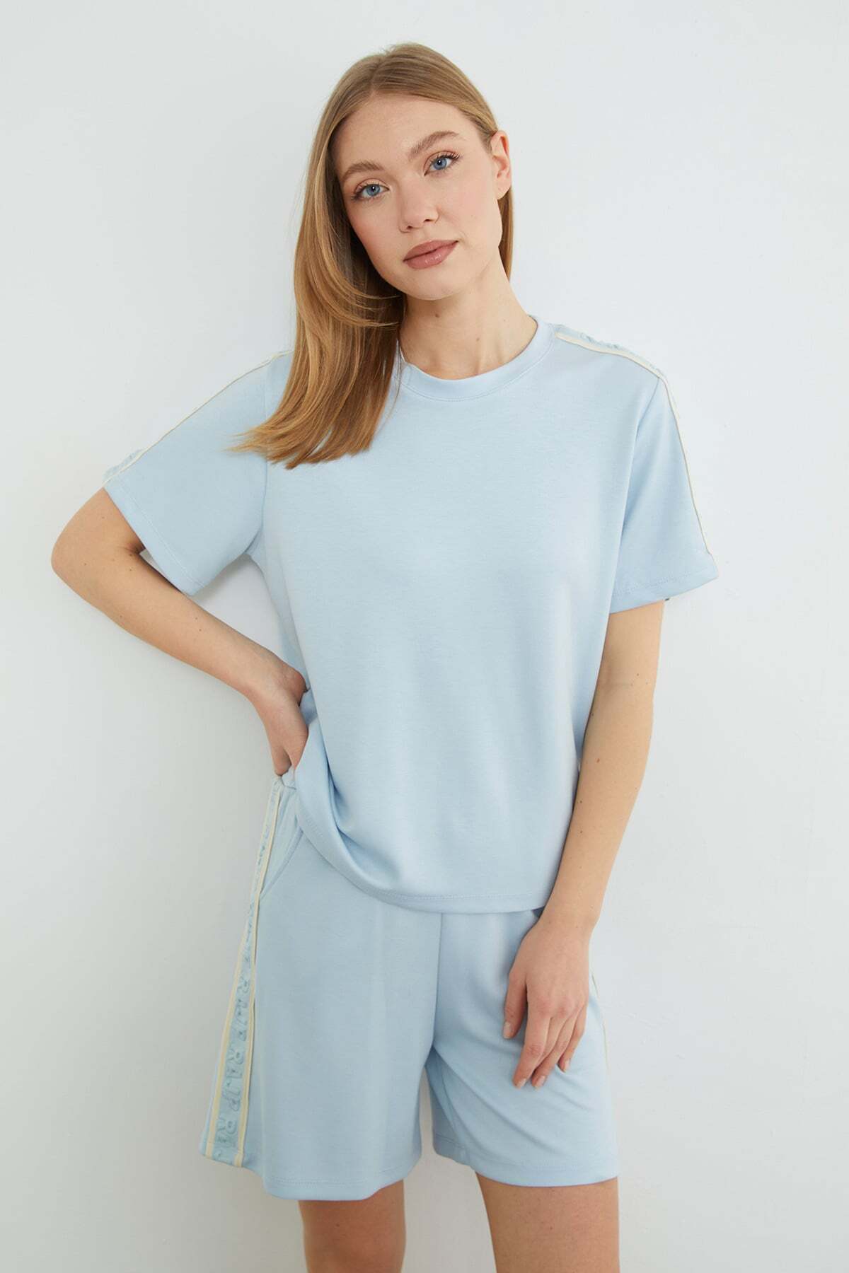 Textured Embossed Modal 2-Piece Set - MALLTURK