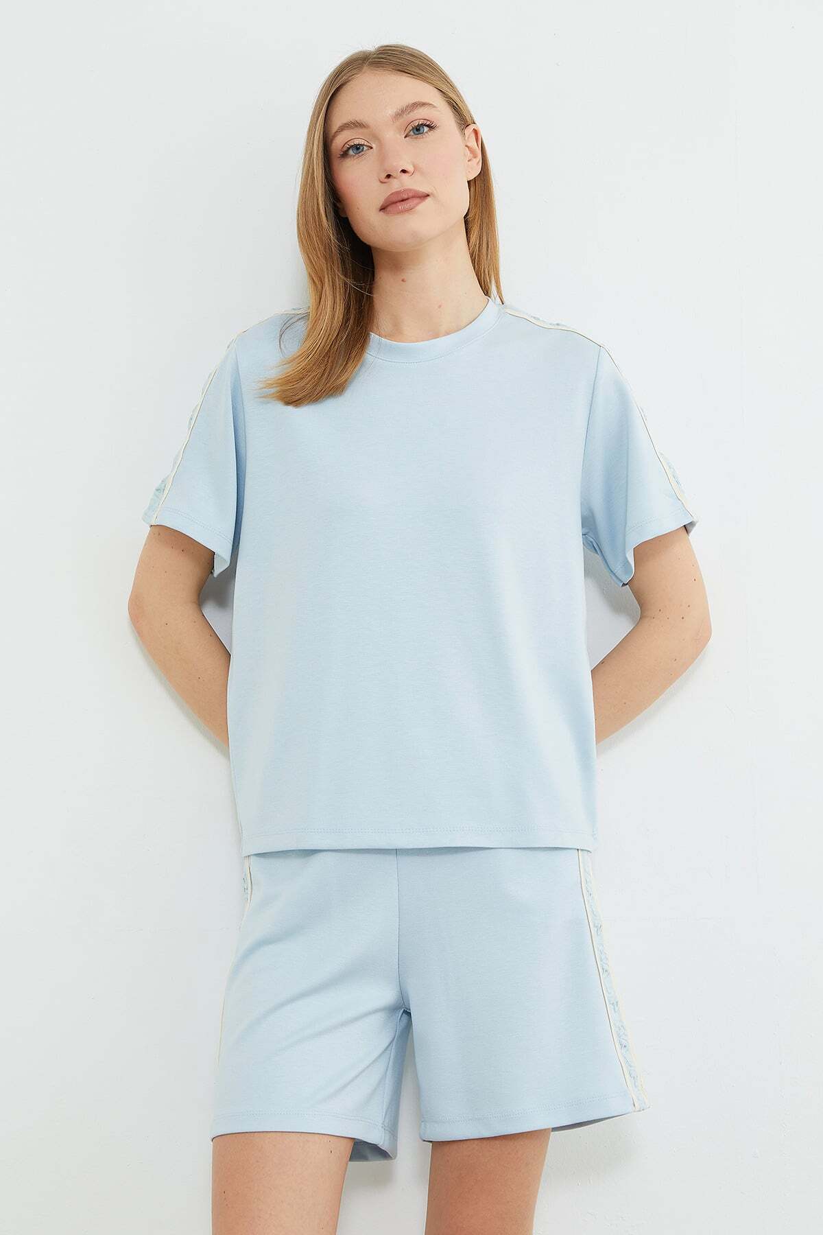 Textured Embossed Modal 2-Piece Set - MALLTURK