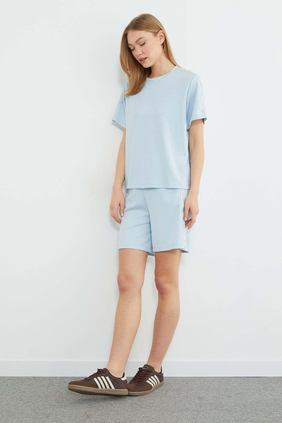 Textured Embossed Modal 2-Piece Set - MALLTURK