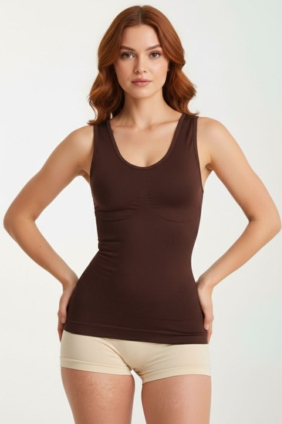 Thick Strap Women's Corset Tank Top 6055 - MALLTURK