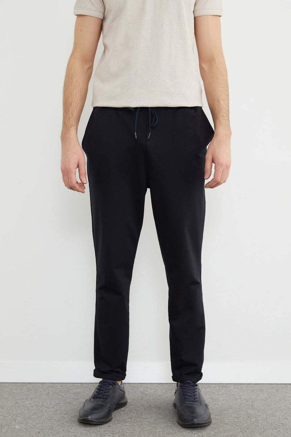 Tie-Waist Double-Legged Trousers - MALLTURK