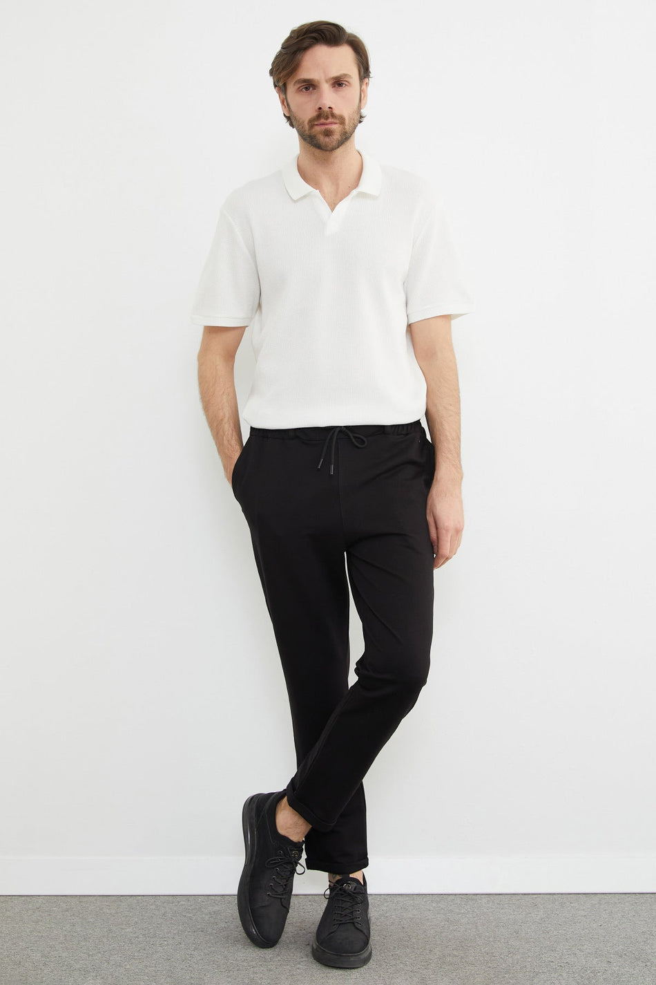 Tie-Waist Double-Legged Trousers - MALLTURK
