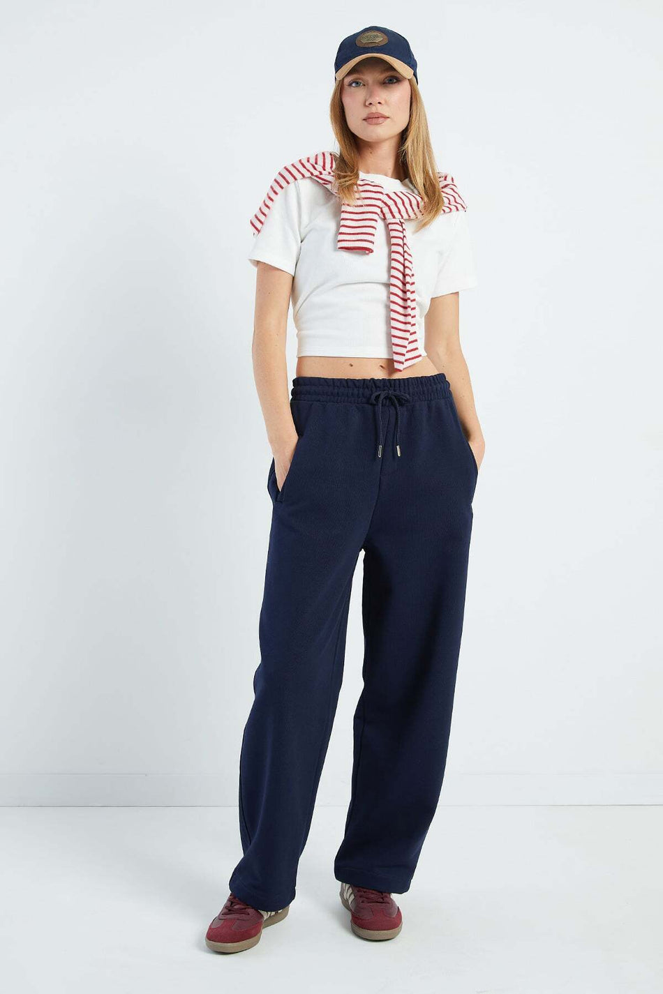 Tie Waist Pocket Sweatpants - MALLTURK