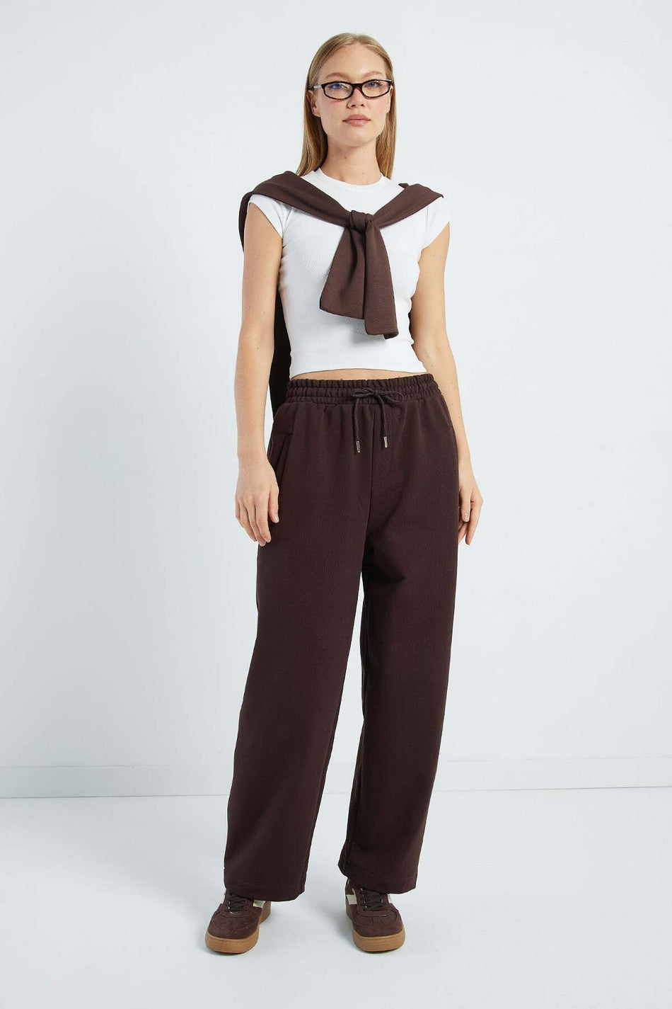 Tie Waist Pocket Sweatpants - MALLTURK