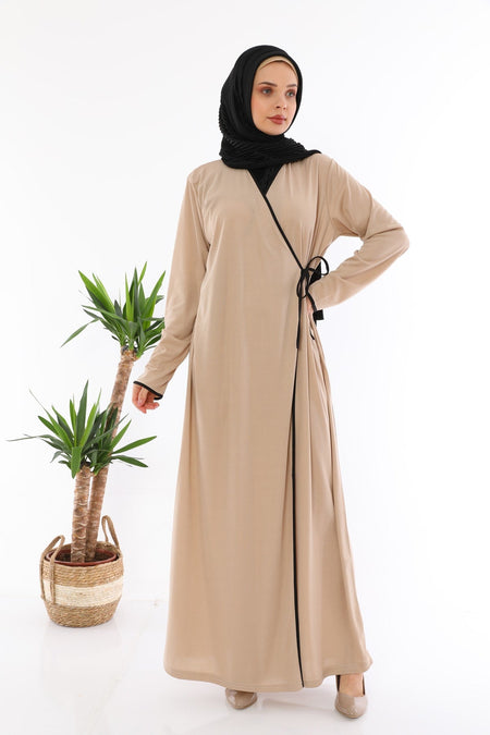 Tied Prayer Dress Mink - MALLTURK
