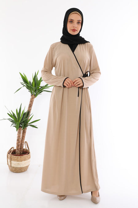 Tied Prayer Dress Mink - MALLTURK