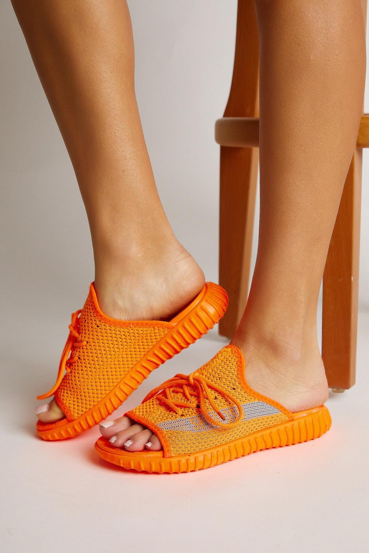 Triko Özel Üretim Unisex Oranj Terlik TBTR-0 - MALLTURK