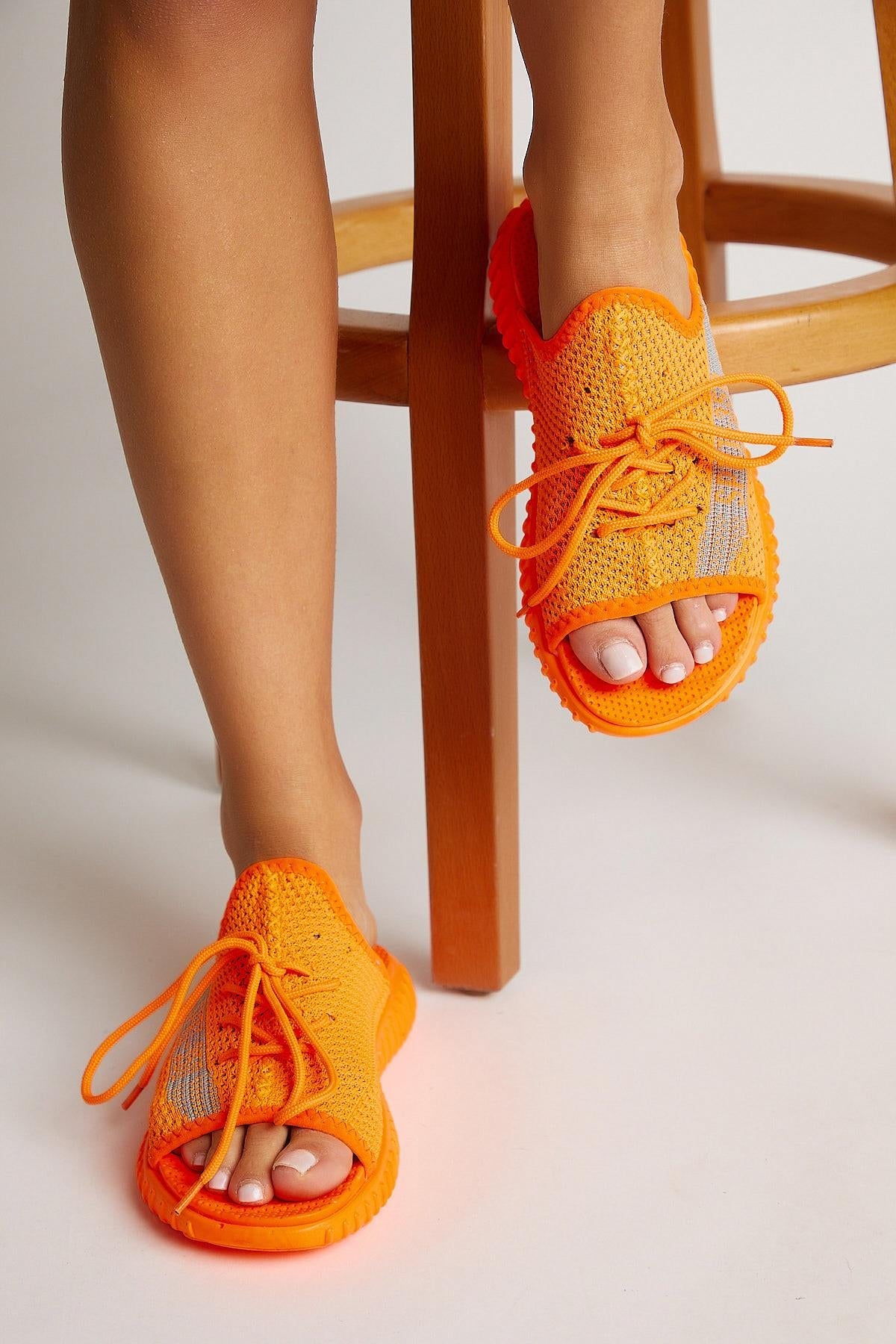 Triko Özel Üretim Unisex Oranj Terlik TBTR-0 - MALLTURK