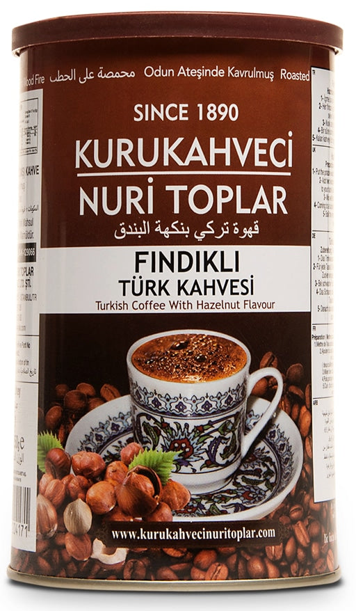 Turkse koffie met hazelnootsmaak, 250 g-9 oz