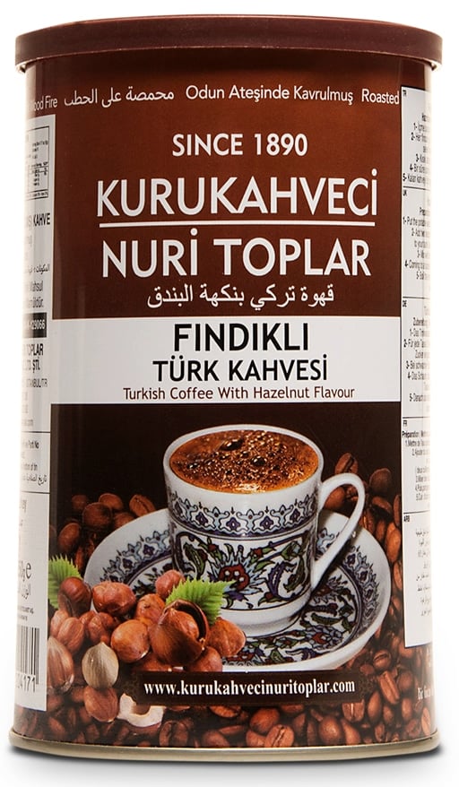 Turkish Coffee with Hazelnut Flavour, 250g-9oz