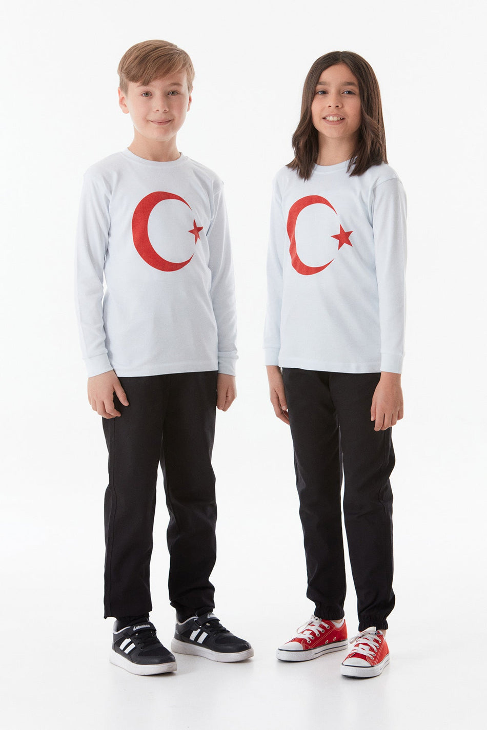 Turkish Flag Printed Children's Sweatshirt - MALLTURK