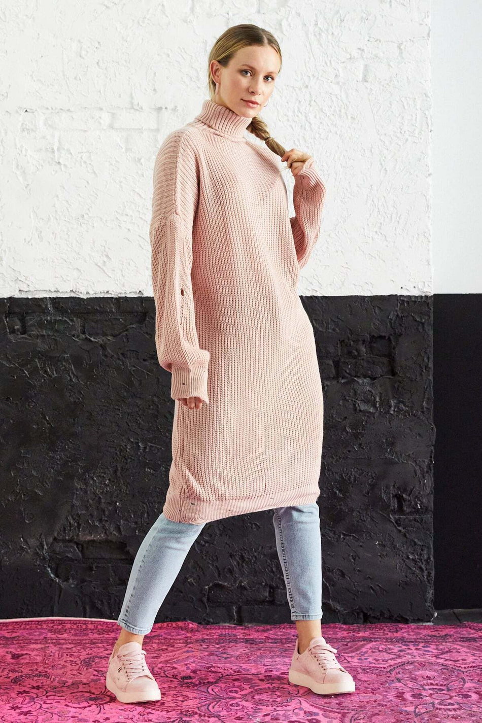 Turtleneck Knitwear Tunic - MALLTURK