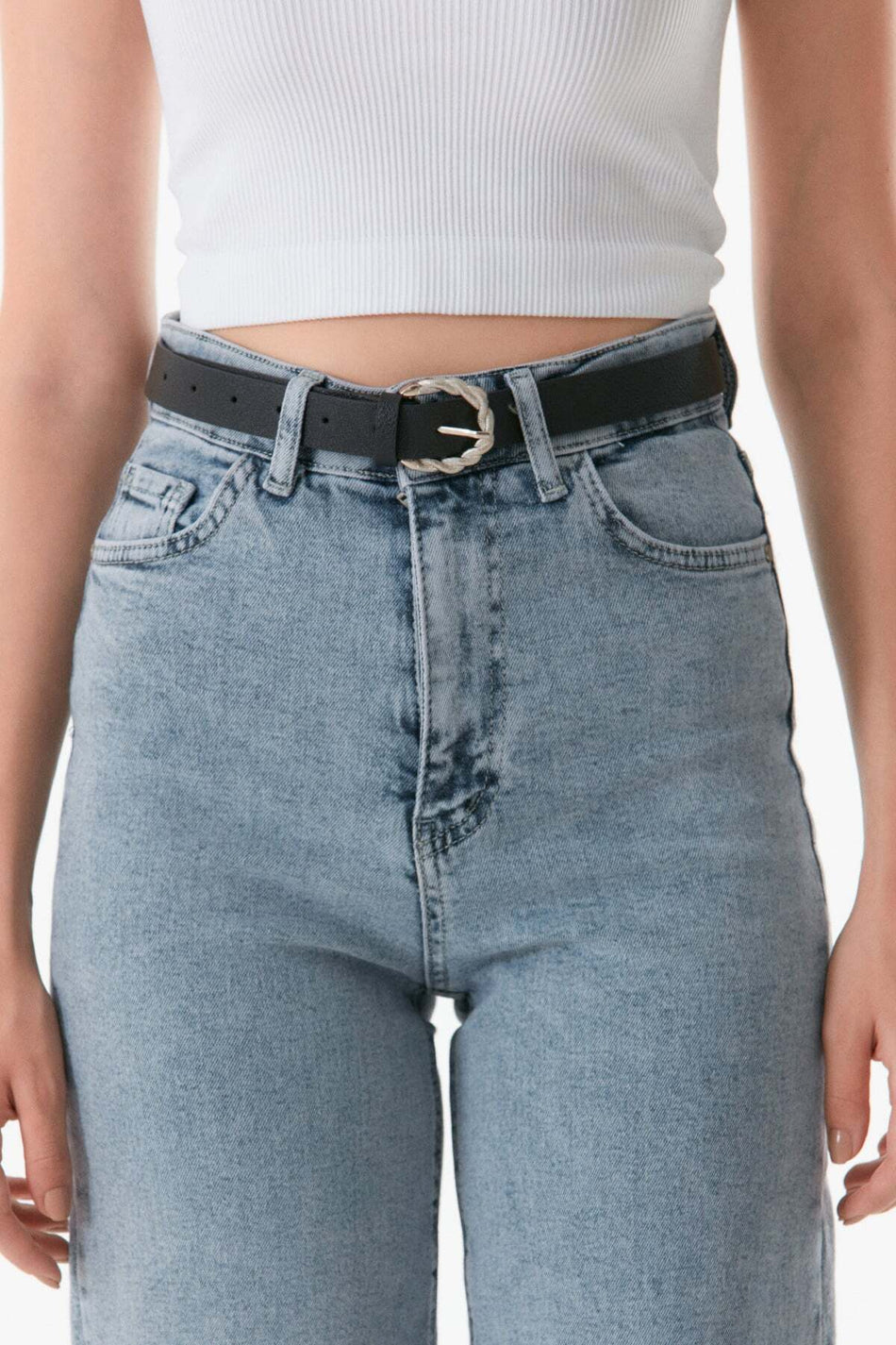 Twisted Faux Leather Belt - MALLTURK