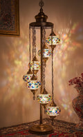 Turkish Mosaic Floor Lamp – 7 Globe