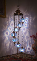 Turkish Mosaic Floor Lamp – 7 Globe