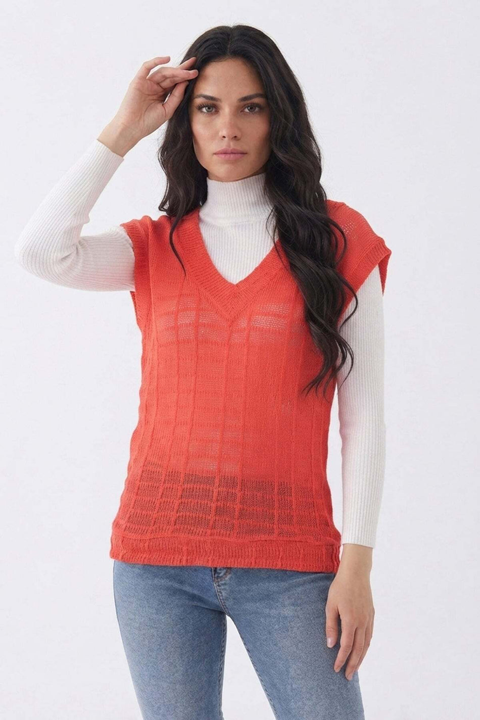 V-neck knit sweater - MALLTURK