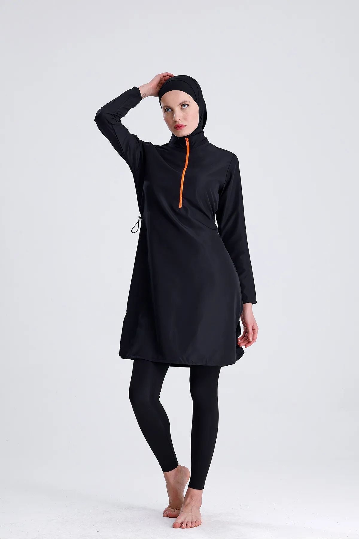 Water Repellent Parachute Fully Covered Double Boneli Hijab Swimsuit - MALLTURK