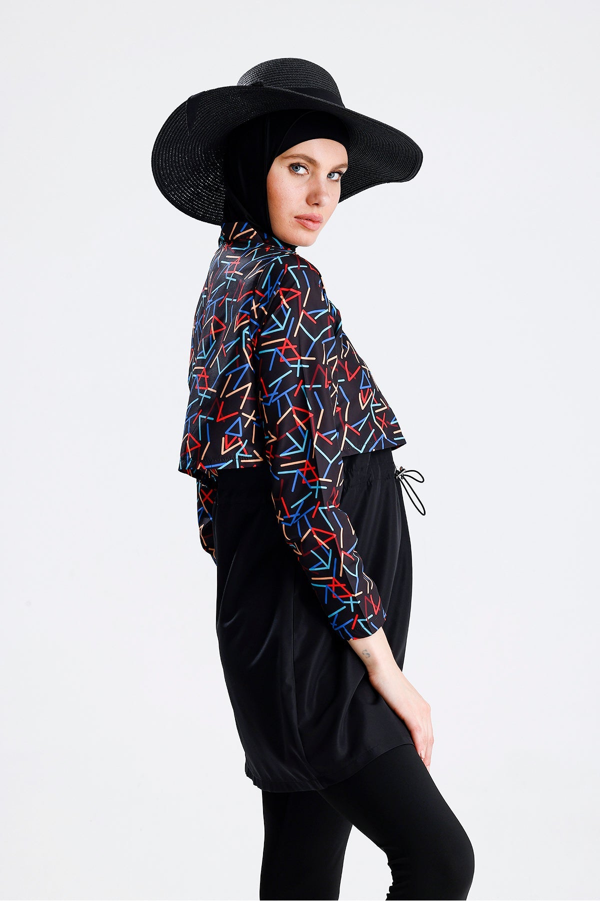 Water Repellent Parachute Hijab Swimsuit - MALLTURK