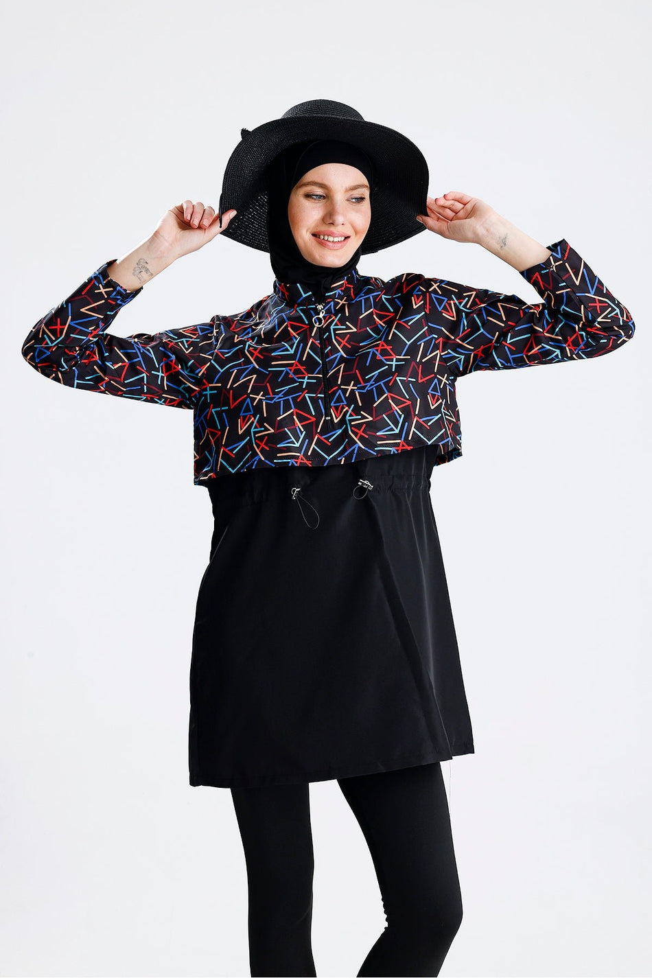 Water Repellent Parachute Hijab Swimsuit - MALLTURK