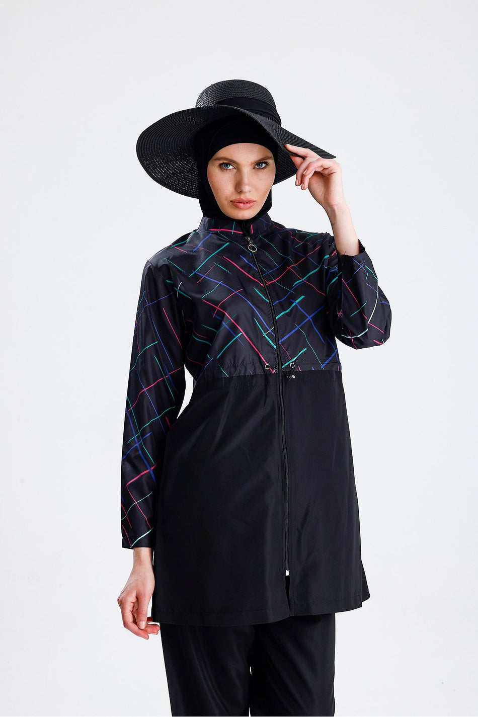 Water Repellent Parachute Hijab Swimsuit Light - MALLTURK
