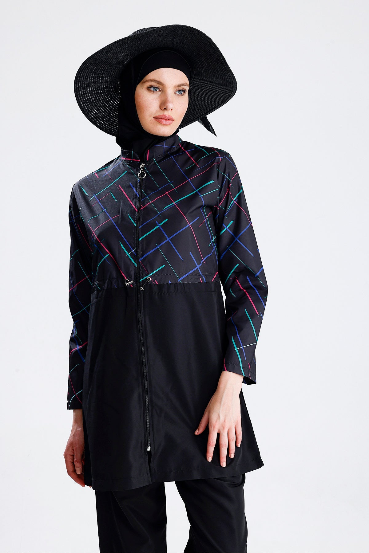 Water Repellent Parachute Hijab Swimsuit Light - MALLTURK
