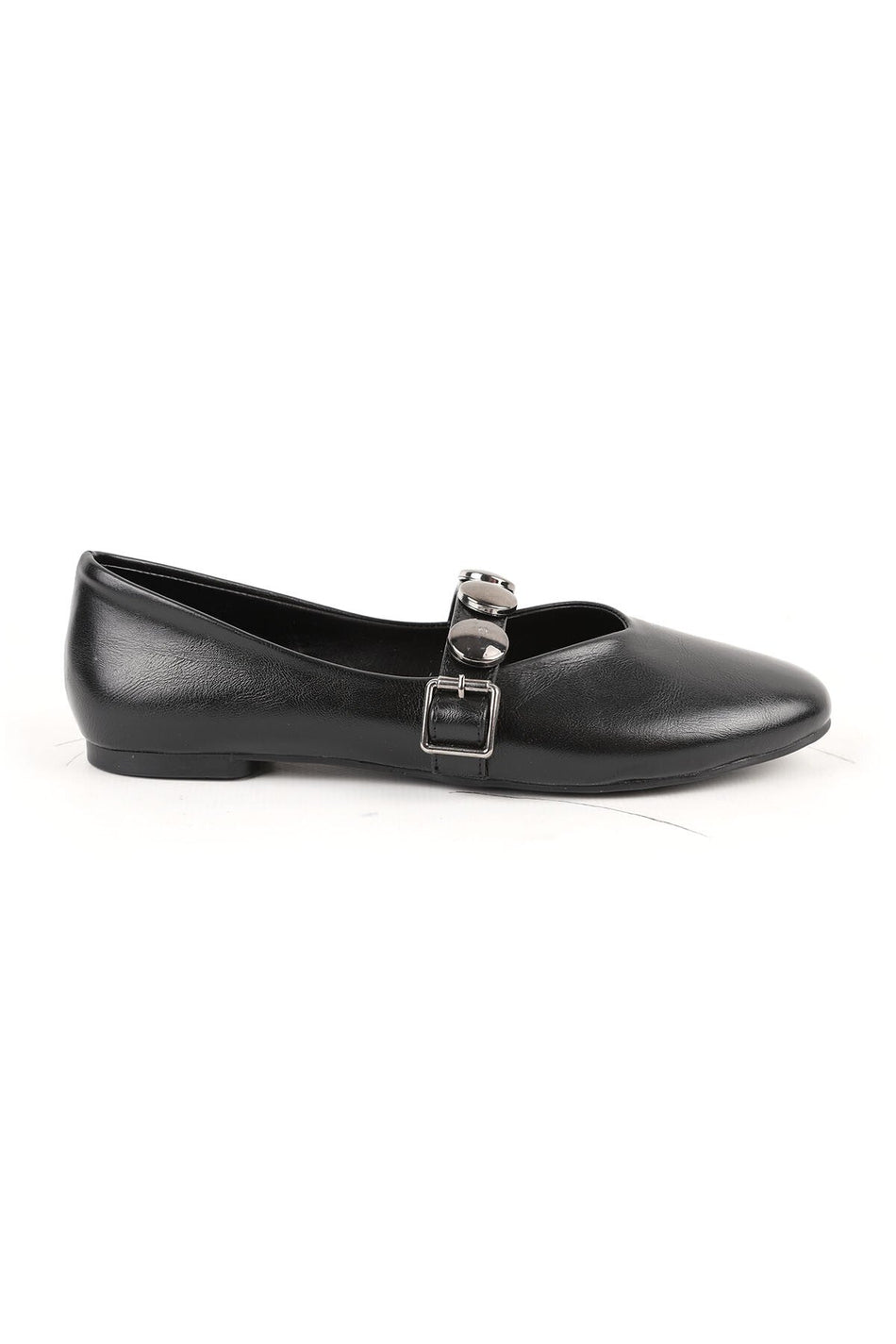 Women's Babet Mary Jane Metal Detailed Strapped Casual Mother Shoes Artificial Leather L080.102 - MALLTURK