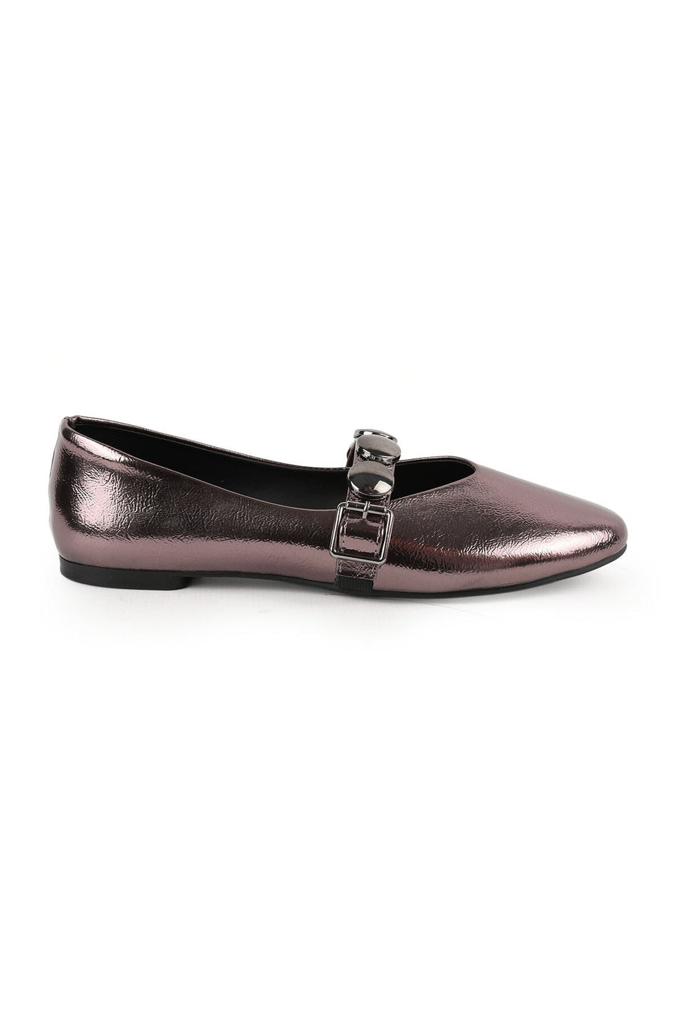 Women's Babet Mary Jane Metal Detailed Strapped Casual Mother Shoes Artificial Leather L080.102 - MALLTURK