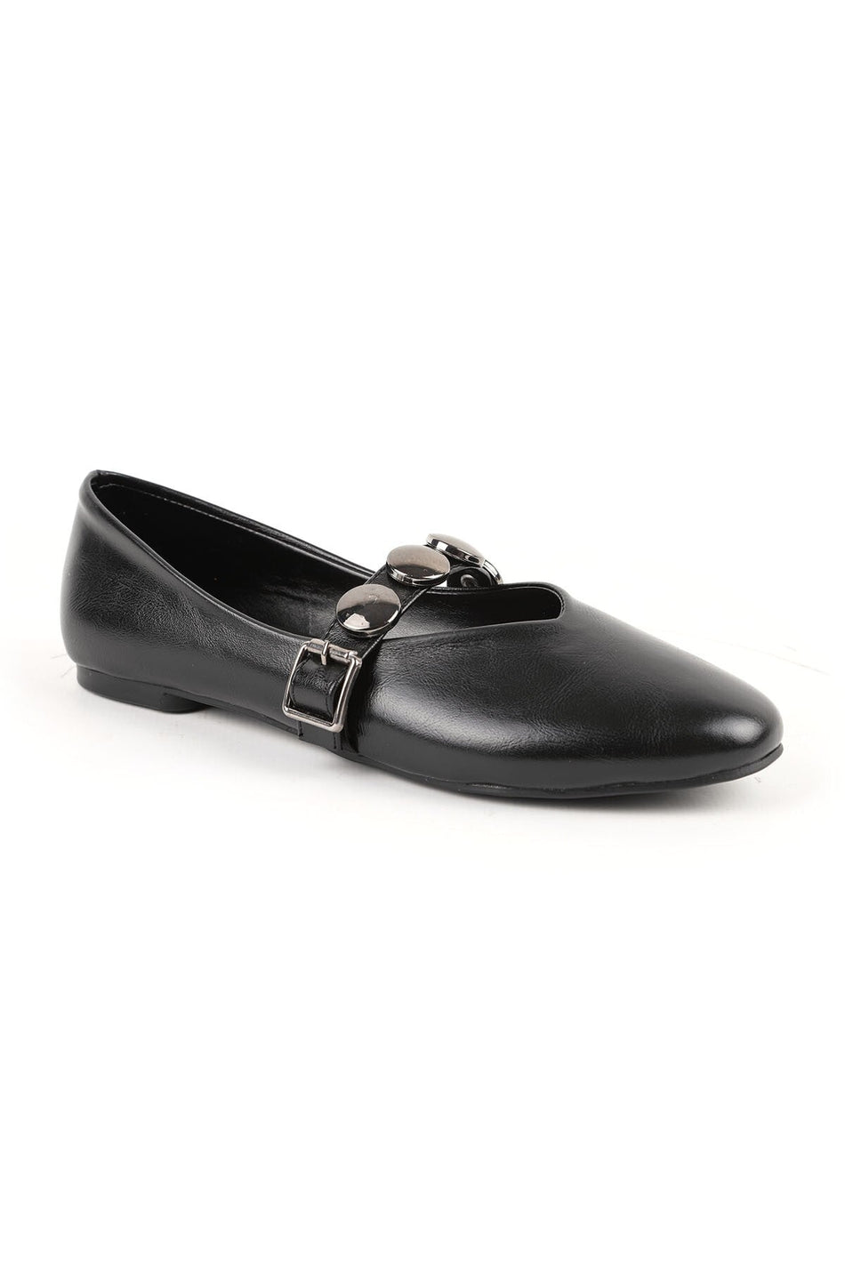 Women's Babet Mary Jane Metal Detailed Strapped Casual Mother Shoes Artificial Leather L080.102 - MALLTURK