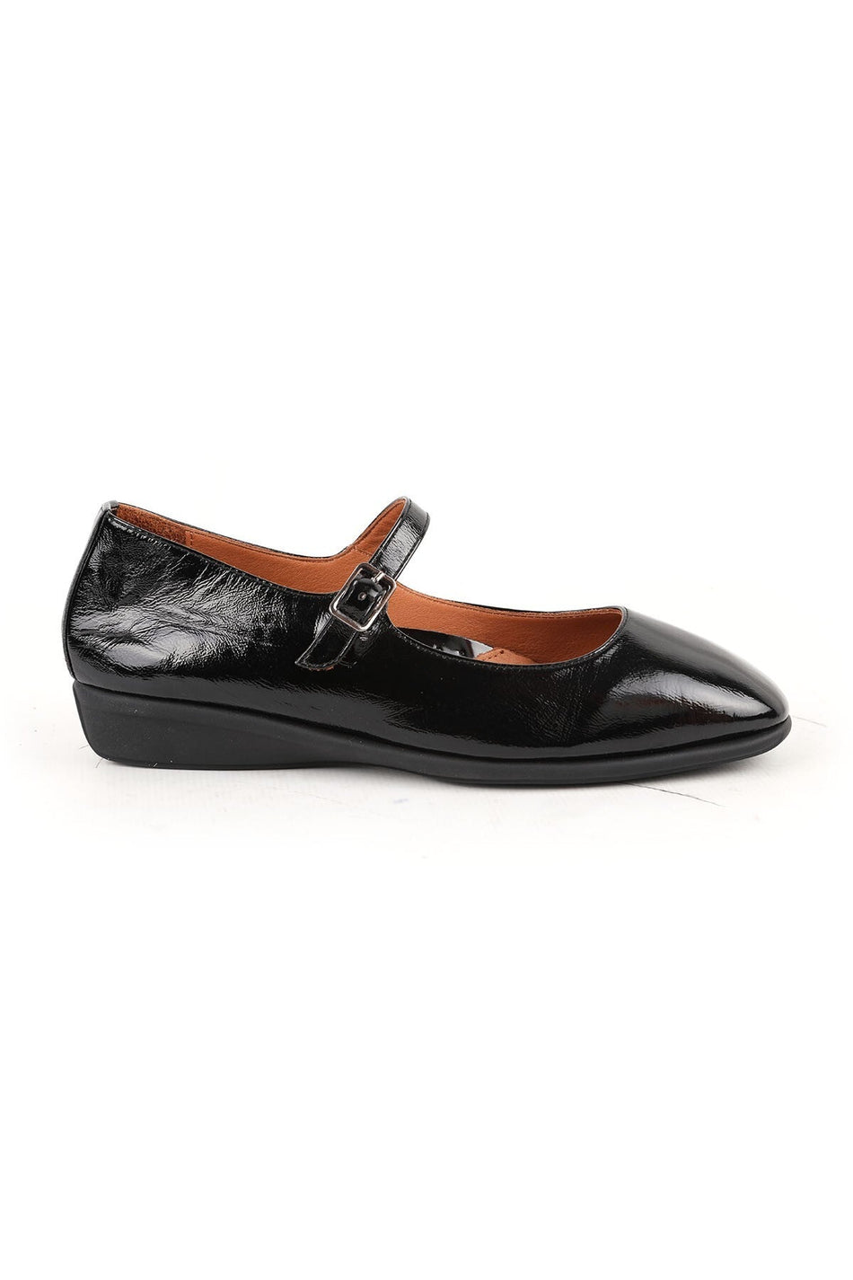Women's Babet Mother Shoes Shiny Patent Leather Buckle Mary Jane L031.26142230 - MALLTURK