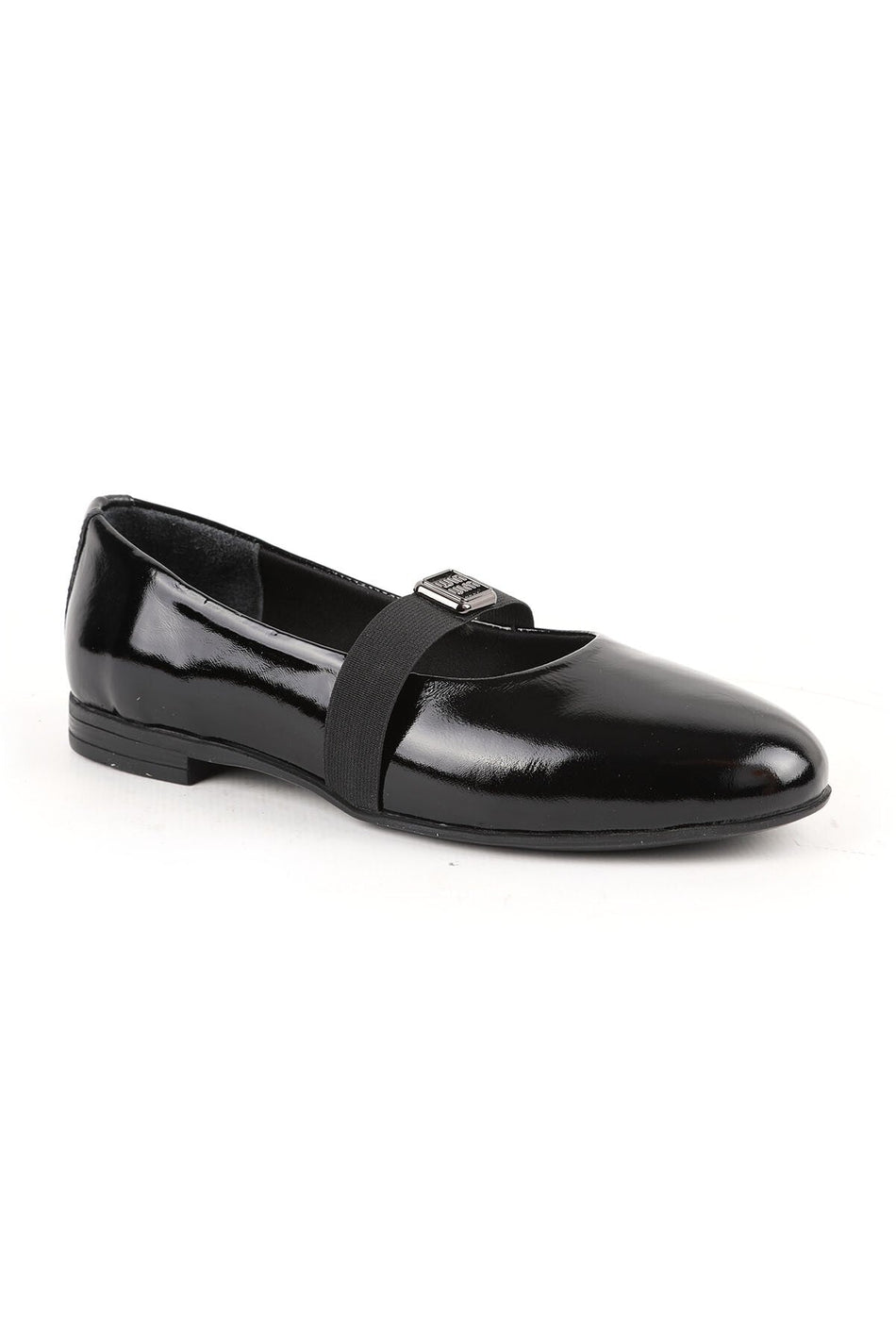 Women's Babet Mother Shoes Shiny Patent Leather Mary Jane Elastic Slip-On L061.513 - MALLTURK