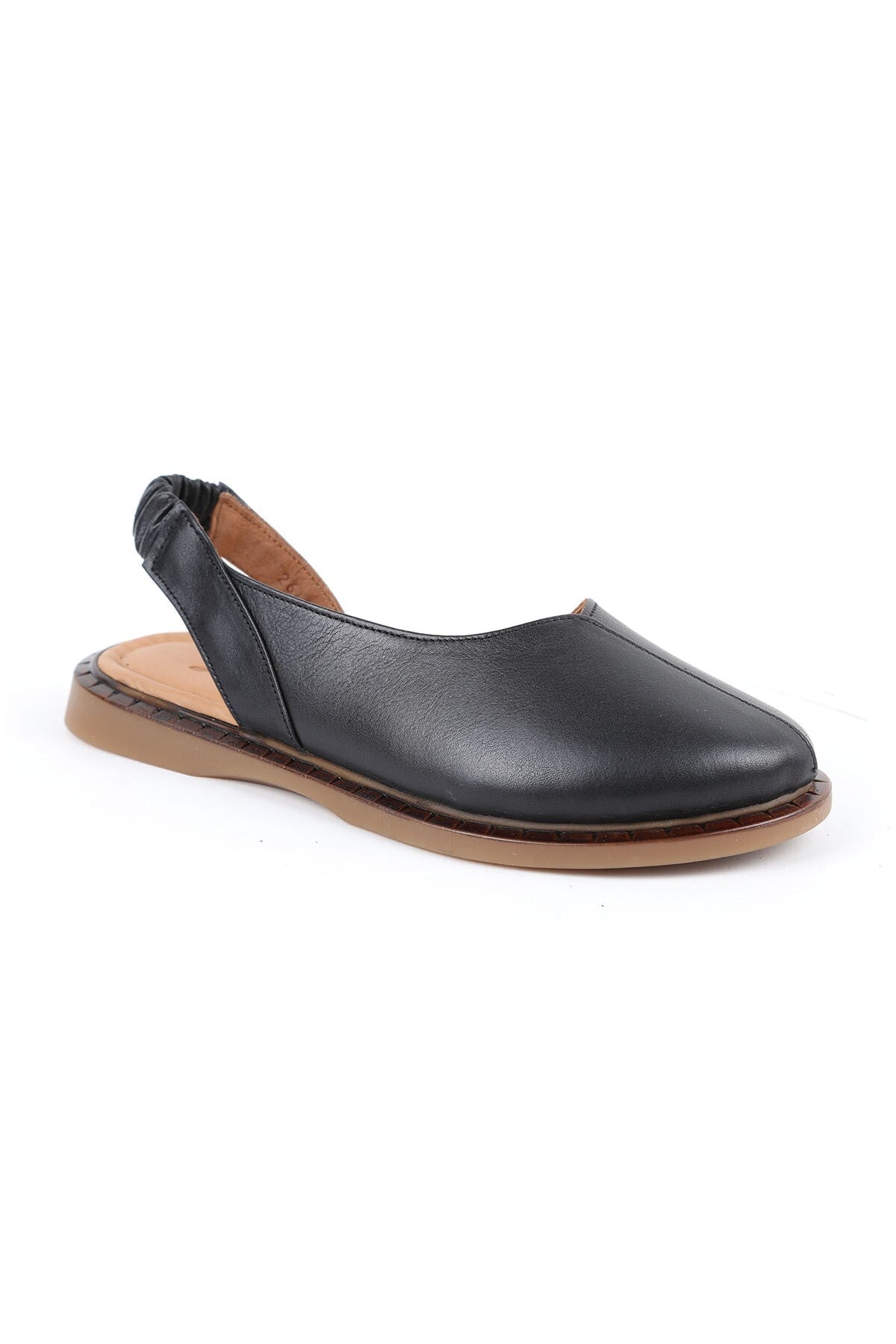 Women's Babet Sling-Back Daily Mother Shoes Wide Fit Antique Leather L082.26622 - MALLTURK