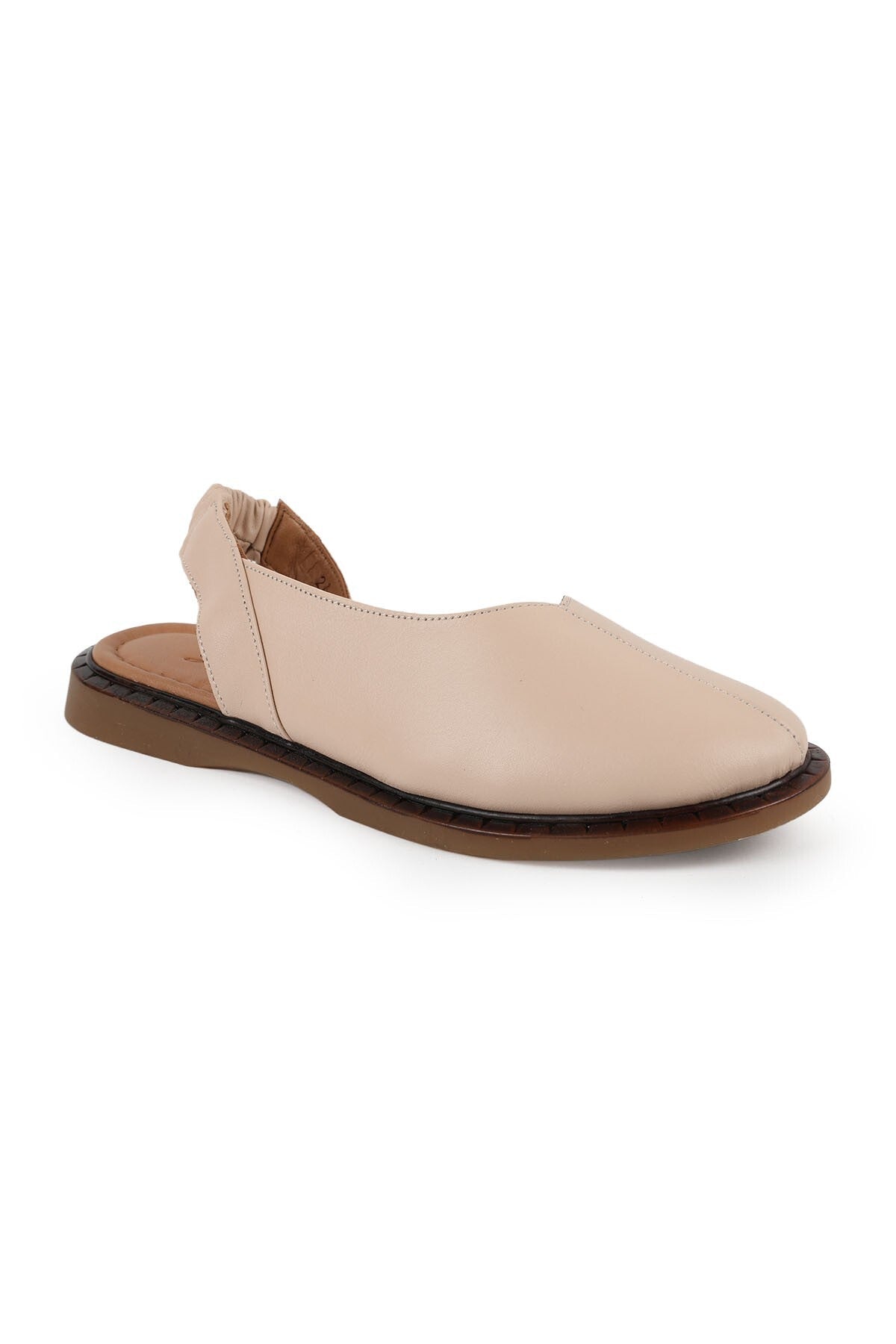Women's Babet Sling-Back Daily Mother Shoes Wide Fit Antique Leather L082.26622 - MALLTURK