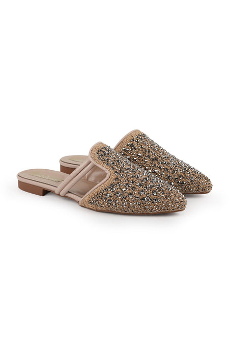 Women's Babet Stone Evening Dress Slip-On Pointed Toe Casual Linen L085.K614 - MALLTURK